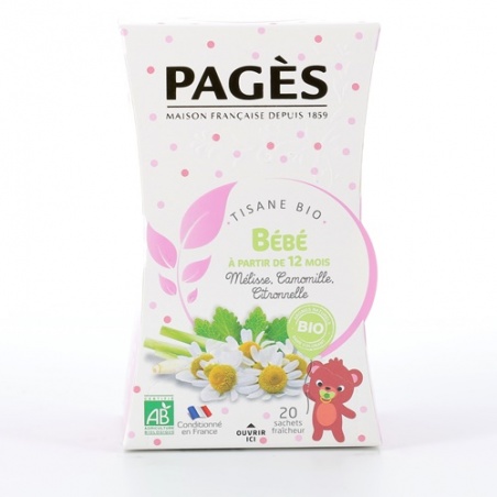 Infusion Bebe Tisane Bio Melisse Camomille Citronnelle Bio Pages