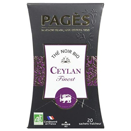 Thé Noir Ceylan BIO Pagès