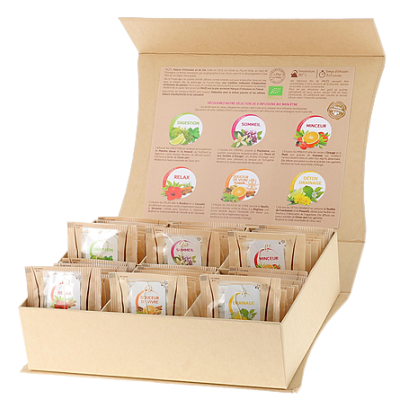 Coffret Cadeau Infusions Bien être Kraft Bio 60 sachets