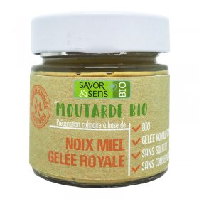 Moutarde Noix Miel Gelée Royale Bio 130g