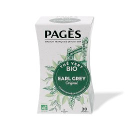 thé vert earl Grey BIO Pagès - 20 sachets